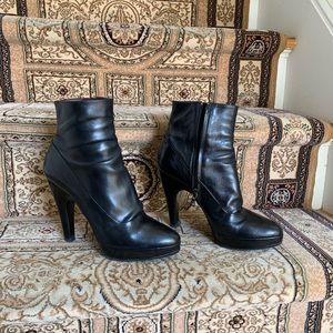 Beautiful Prada leather ankle boots.